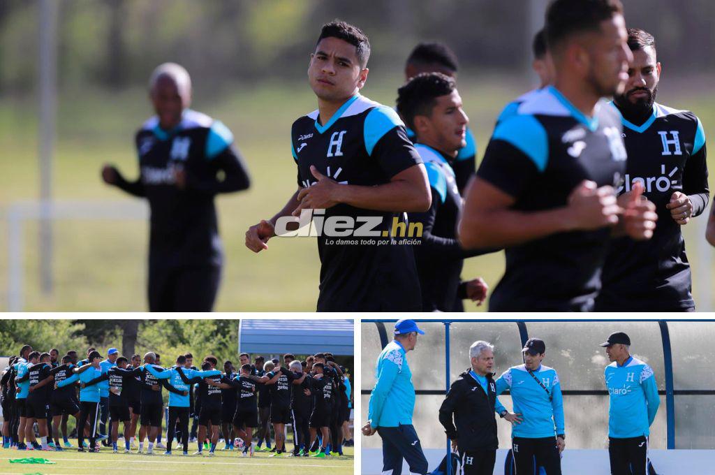 Foto especial por el Día del Padre y dos jugadores trabajaron aparte: Así fue el nuevo entrenamiento de Honduras