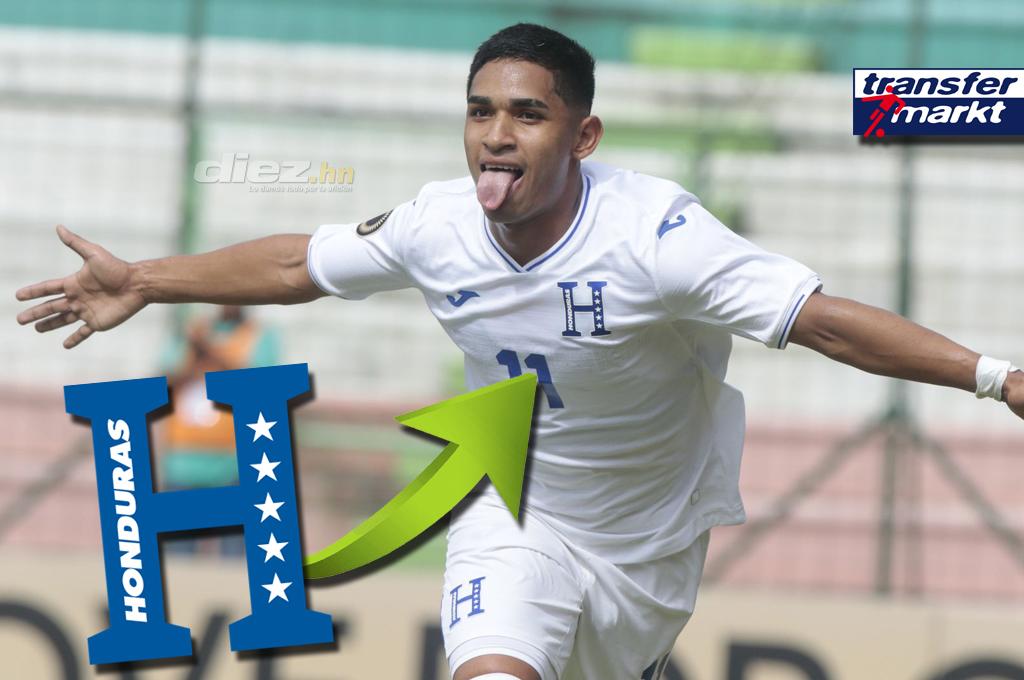 Marco Aceituno dispara su valor en el mercado por sus destacadas actuaciones con Honduras en el Premundial Sub-20