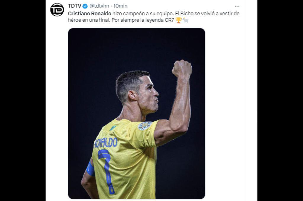 “El hombre de los retos”, “CR7 remontó solo la final”: la prensa se rinde ante Cristiano Ronaldo tras ganar la Champions Árabe