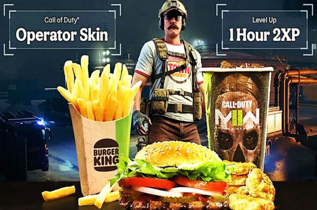 Burger King tendrá un combo que incluye una skin para Call of Duty: Modern Warfare 2 en 40 países (Honduras no)