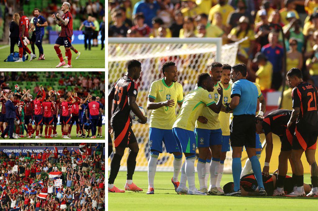 Costa Rica celebró por todo lo alto pese a decir adiós a la Copa América y las malas noticias en Brasil con Vinicius