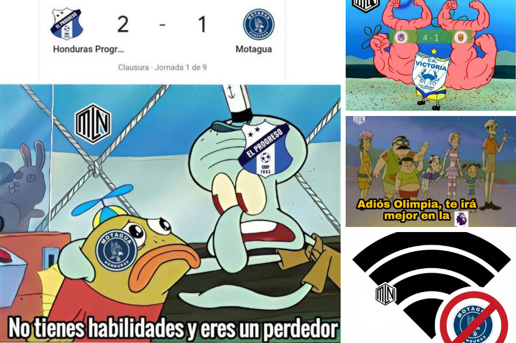 Los memes hacen pedazos a Motagua y Real España por perder en la jornada uno del Clausura 2022