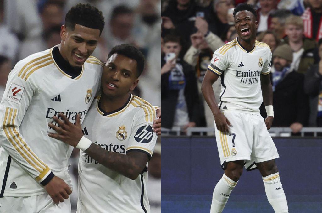 Con doblete de Bellingham y show de Vinicius; Real Madrid aplastó al Girona y es líder absoluto de la Liga Española