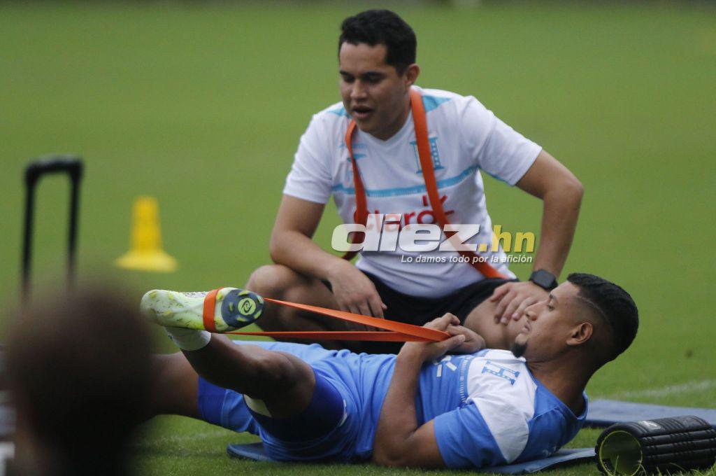 Así fue el entreno de Honduras tras el gane ante México: alegría total de Luis Palma y el jugador que trabajó en solitario