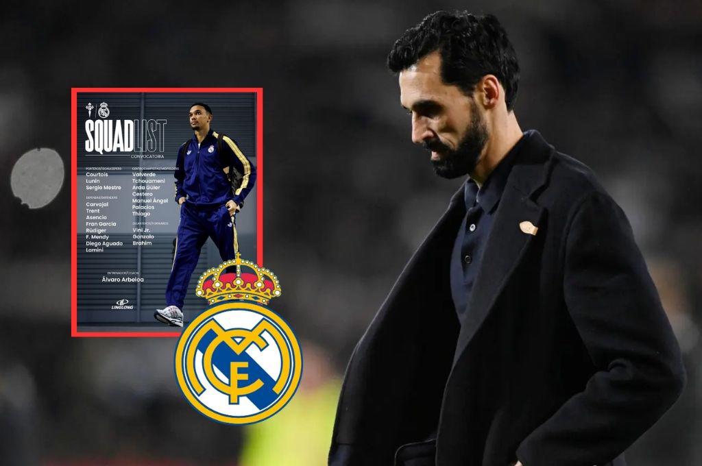 Arbeloa los deja fuera y se confirman diez bajas: esta es la débil convocatoria del Real Madrid para medirse hoy al Celta