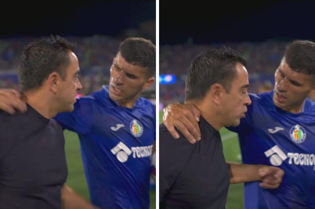 La fuerte discusión de Xavi con el árbitro y exjugador del Barcelona y el polémico penal no pitado; Choco Lozano debutó con Getafe