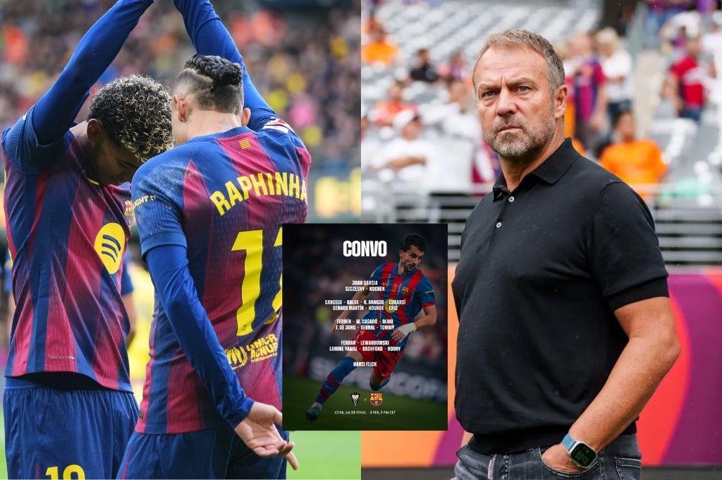 Flick lo deja fuera: esta es la lista de convocados del Barcelona para enfrentar al Albacete en Copa del Rey