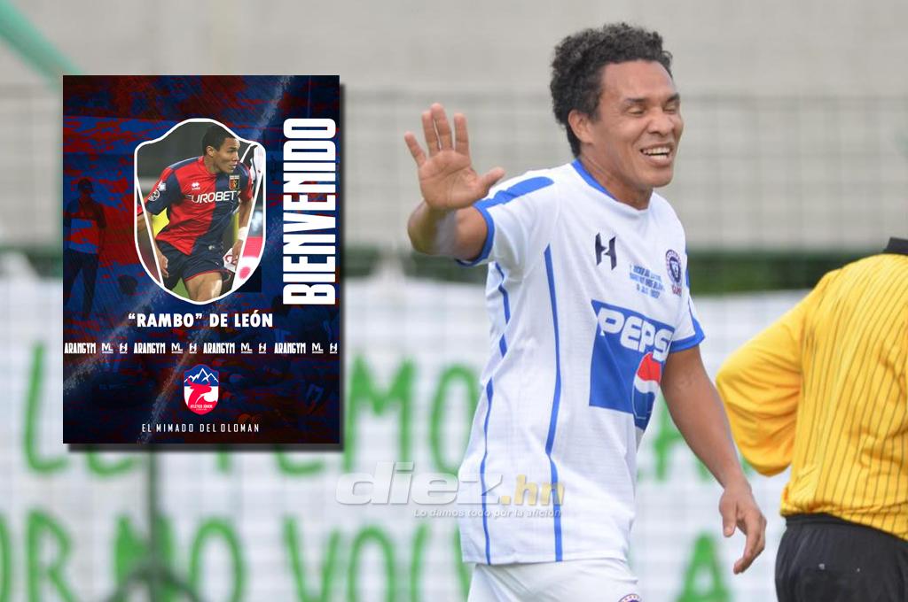 Sorpresa: Rambo de León se marcha del San Juan de Quimistán y es anunciado por su nuevo club a sus 42 años