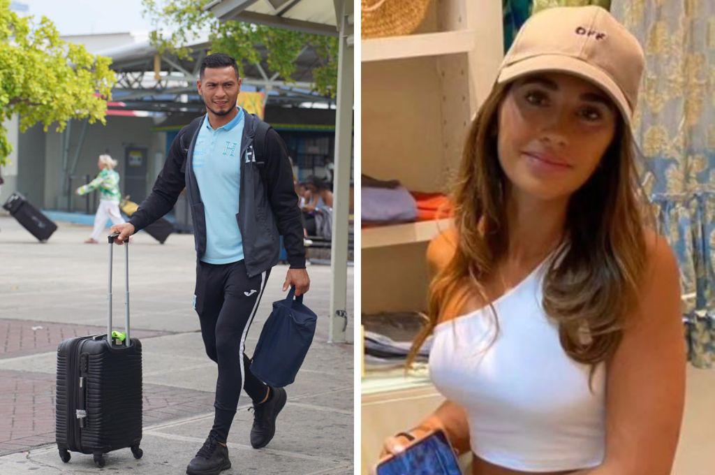 Con la esposa de Messi: Marlon Licona, portero de la Selección de Honduras y su foto con Antonela Rocuzzo