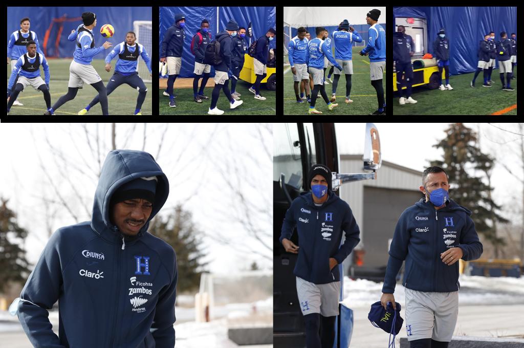¡Abrigos, gorros y nieve! Así fue el entreno de la Selección Honduras en la fría ciudad de Minnesota