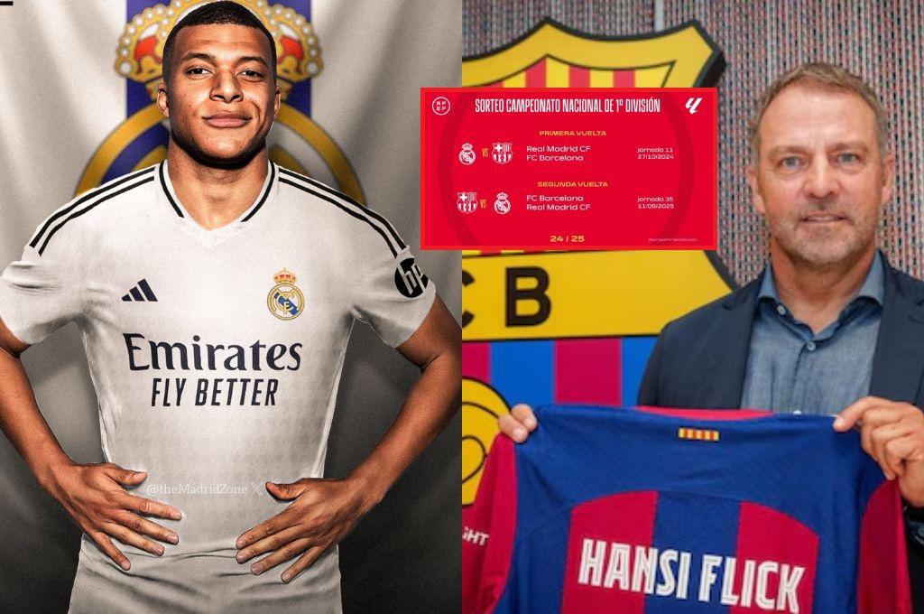 Mbappé y Flick debutarán de visita; confirmado cómo se jugará la Liga Española ¿Cuándo es el Real Madrid - Barcelona?