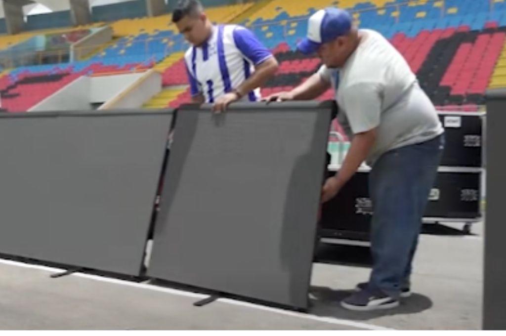 ¡Con toda la tecnología! Estadio Nacional Chelato Uclés contará con nuevo sistema de seguridad y así instalan las vallas led