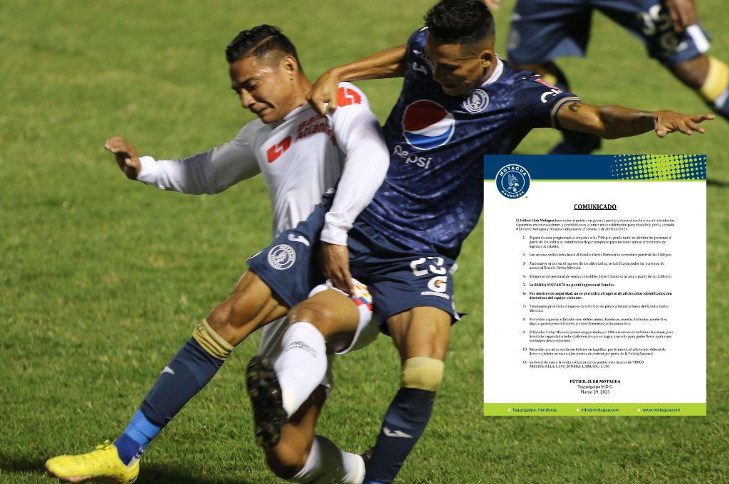 Las prohibiciones que ha dado a conocer Motagua para el clásico del sábado ante Olimpia en Comayagua