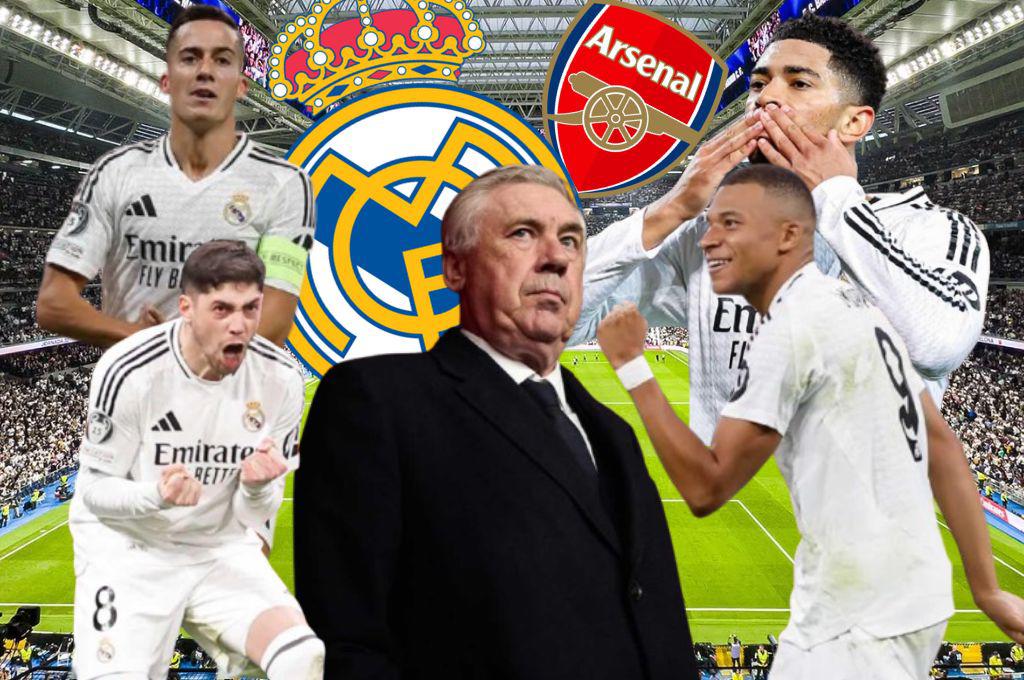 Alineación de Real Madrid hoy para hacer una remontada épica ante Arsenal; Ancelotti tiene duda que enfurece a todos