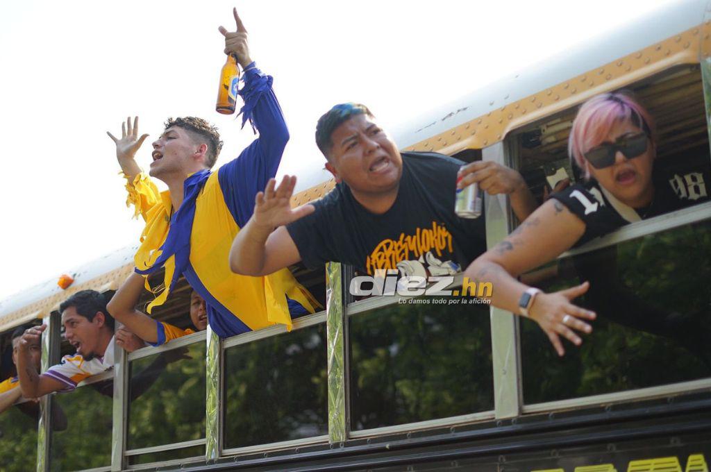 Motagua-Tigres: Resguardados con helicóptero, la invasión azteca y las bellas chicas que engalanan el estadio Olímpico