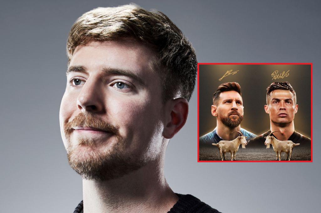 MrBeast señala al mejor jugador de la historia entre Cristiano y Messi: “oficialmente eres el GOAT, se terminó el debate”