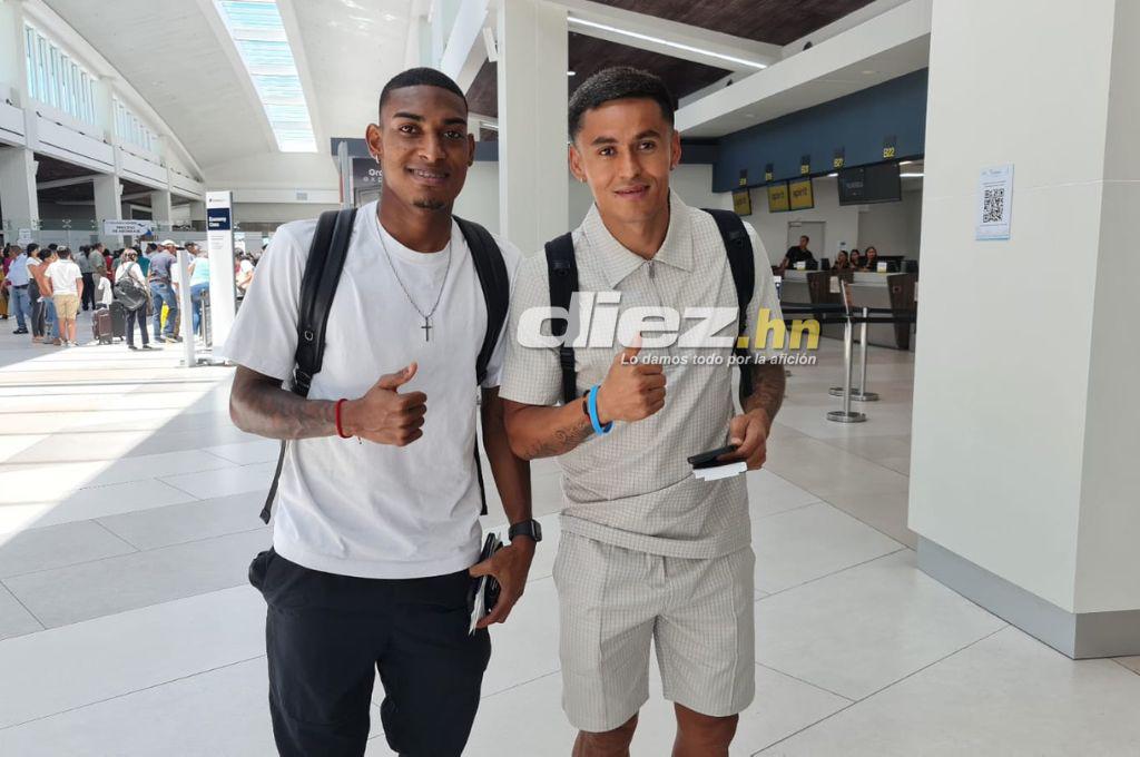 Muy contentos y solicitados en el aeropuerto: Así fue la salida de los legionarios que retornaron a sus clubes