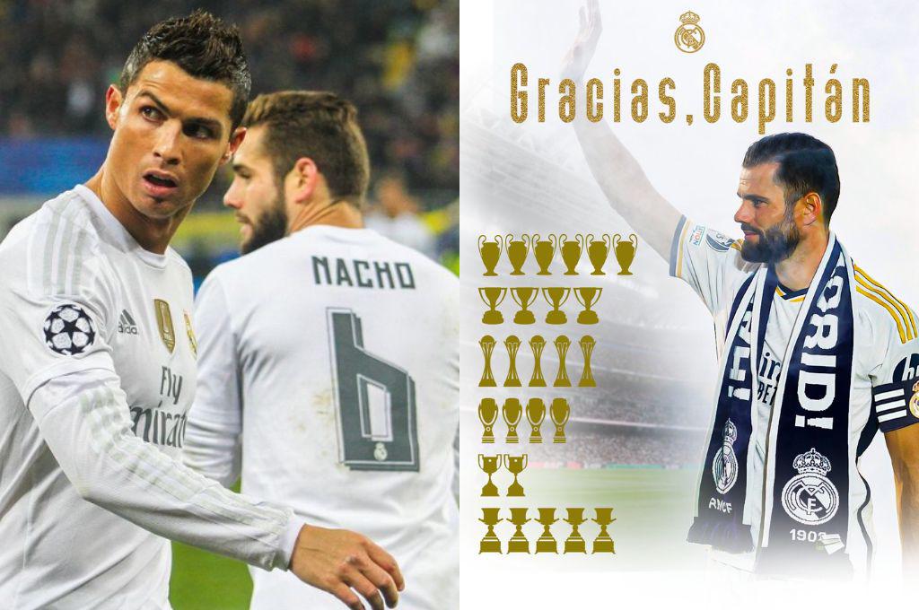 OFICIAL: Real Madrid confirma la salida de Nacho del club y la emotiva reacción de Cristiano Ronaldo