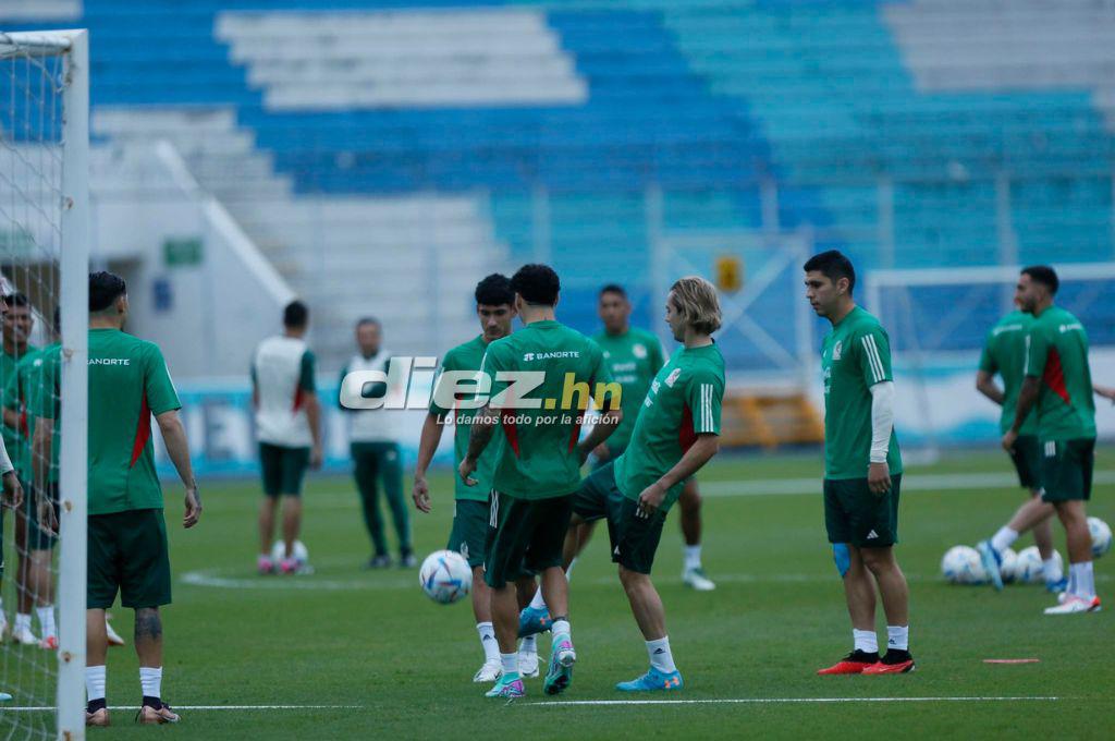 Así fue el entrenamiento de la selección de México en el estadio Nacional Chelato Uclés: Risas y con todas sus figuras