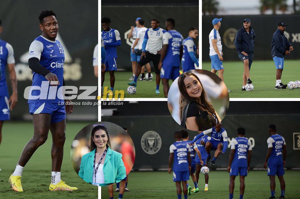 Dos bellas hondureñas se robaron las miradas: Las fotos del último entrenamiento de la Selección Nacional en Miami