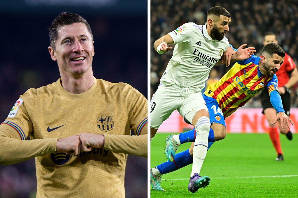 ¿Cómo marcha la tabla de goleadores de la Liga de España? Lewandowski amplió su ventaja ¿Y Benzema?