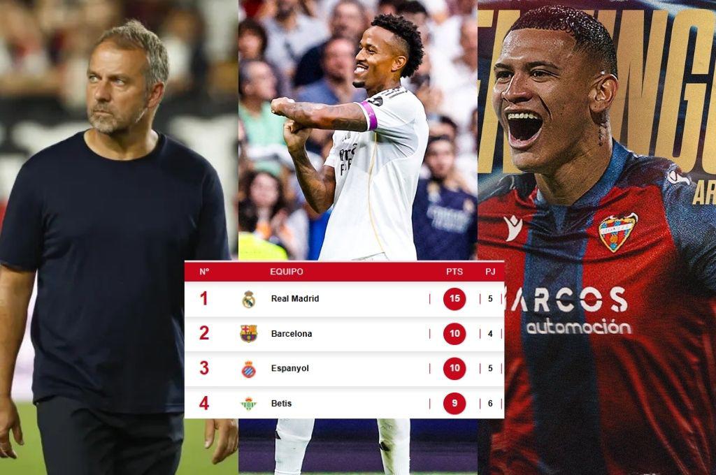 Real Madrid se aleja del Barcelona y el Levante de Arriaga sale del sótano: así va la tabla de LaLiga de España