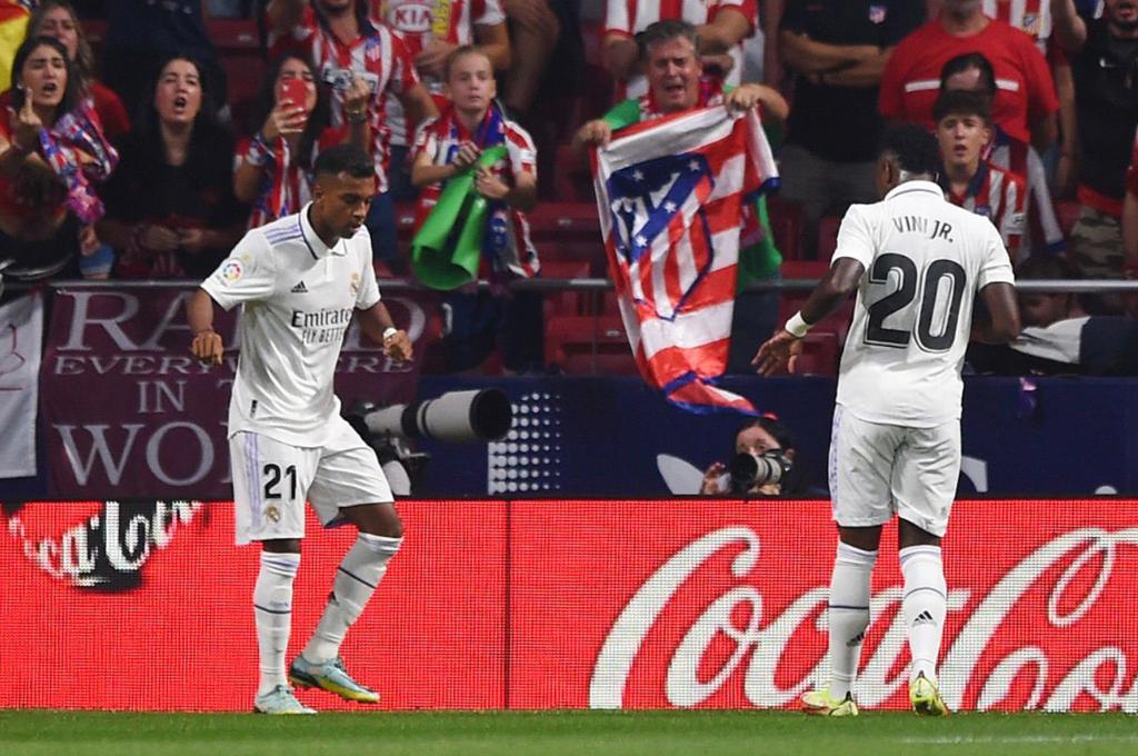 El baile de Vinicius y Rodrygo ante el Atlético, todo lo que le tiraron a los jugadores del Real Madrid y Valverde festejó a lo Haaland