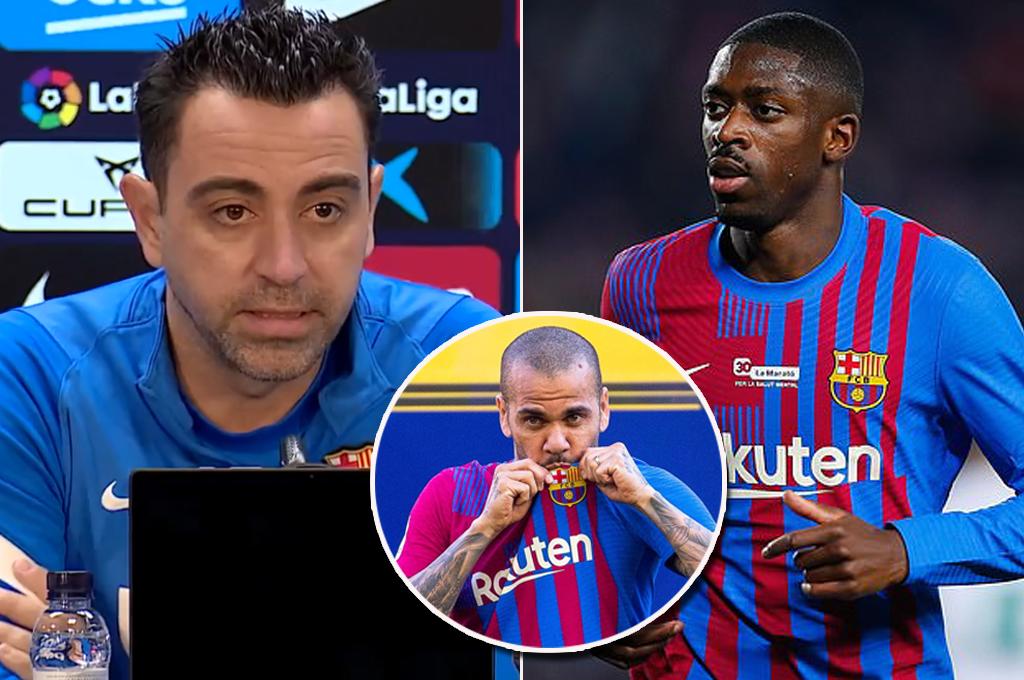 Xavi revela por qué dejó sin Europa League a Dani Alves y aclara el ‘Caso Dembélé’: ‘‘No nos podemos dar un tiro en el pie’’