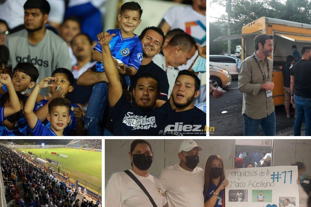 FOTOS: La petición de la novia de Marco Aceituno, la llegada de Roberto Contreras al Morazán y la algarabía de los hondureños