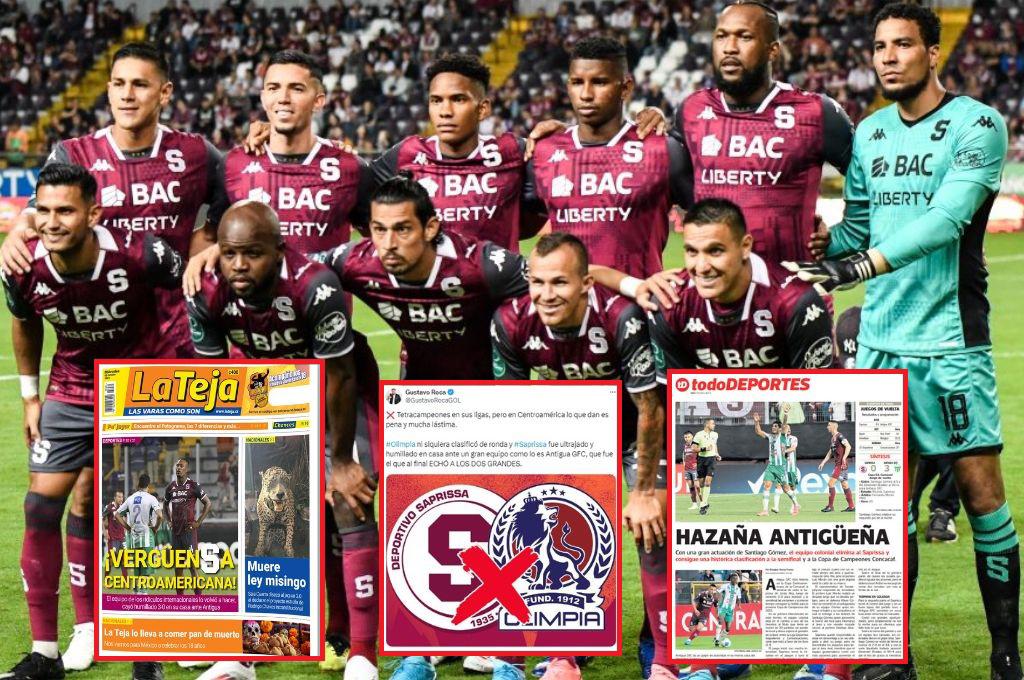 “La grandeza murió”: así reacciona la prensa a la eliminación de Saprissa; señalan al culpable y admiran al Antigua