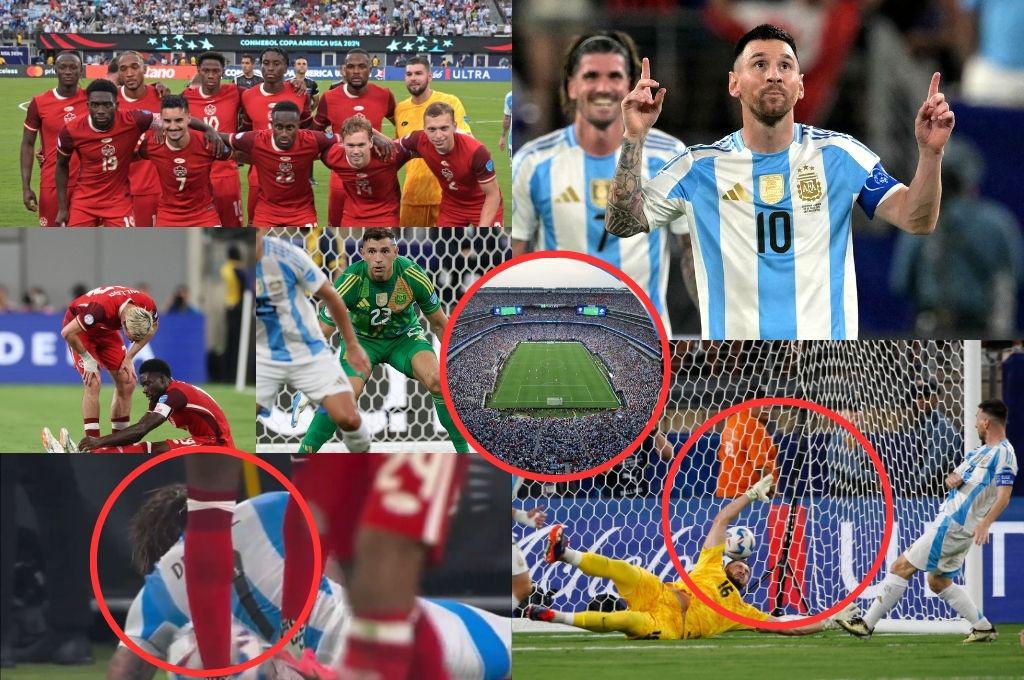 La locura que hizo el Dibu, la revisión del VAR en el gol de Messi, el pelotazo a De Paul y el lesionado en el Argentina-Canadá