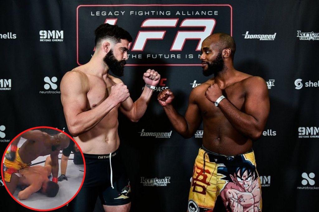 ¡Dura derrota! El peleador hondureño Steve Jones perdió en su combate rumbo a la UFC