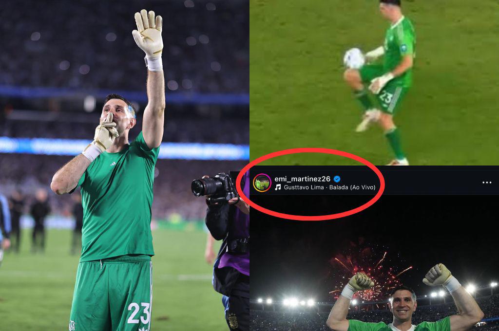 Se los hizo en su cara: Las dos burlas virales del Dibu Martínez en la goleada histórica de Argentina ante Brasil: Cómanla