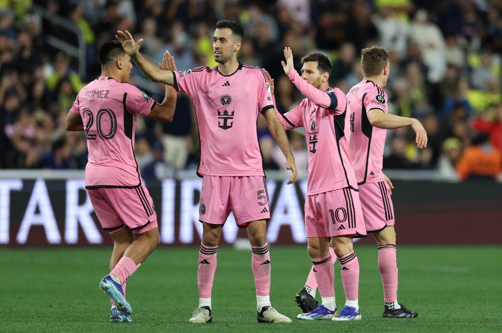 El primer gol de Messi en la Concachampions con el Inter Miami y su bronca con jugador panameño del Nashville