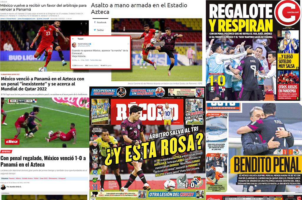 ‘‘Asalto a mano armada en el Azteca’’ y ‘‘la manita de Concacaf’’: así reacciona la prensa tras el polémico triunfo de México sobre Panamá