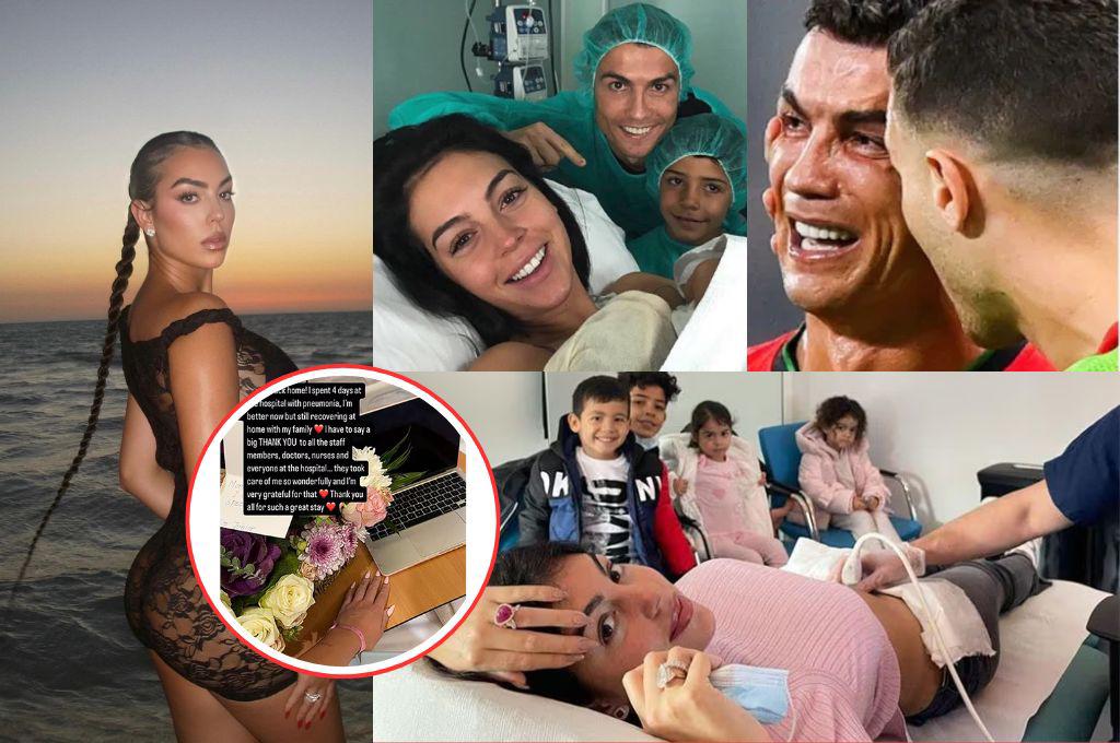 Cristiano Ronaldo se preocupa: La razón por la que Georgina Rodríguez, pareja de CR7, estuvo 4 días interna en el hospital