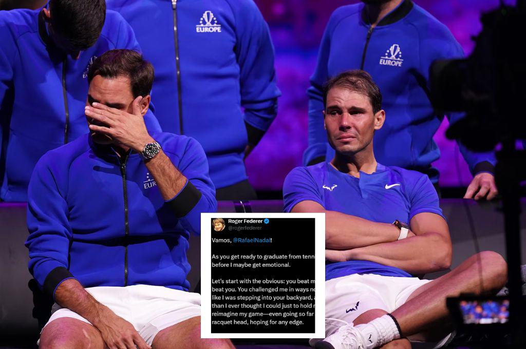 Federer hace llorar al mundo del tenis tras dedicarle emotiva carta a Nadal: “Pensé que estaba en la cima hasta que llegaste”