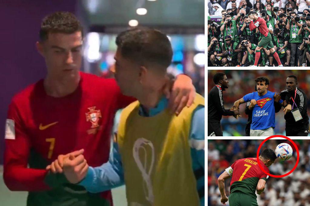 La reconciliación de Cristiano Ronaldo y Bruno Fernandes, el que invadió con la bandera LGBTIQ+ y la tristeza de Uruguay