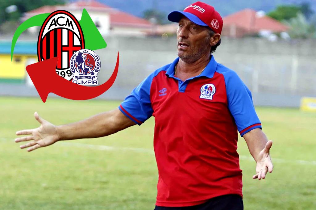 Troglio y el bombazo que le quería meter al fútbol hondureño; ambicionaba fichar para el Olimpia a un exjugador del AC Milan