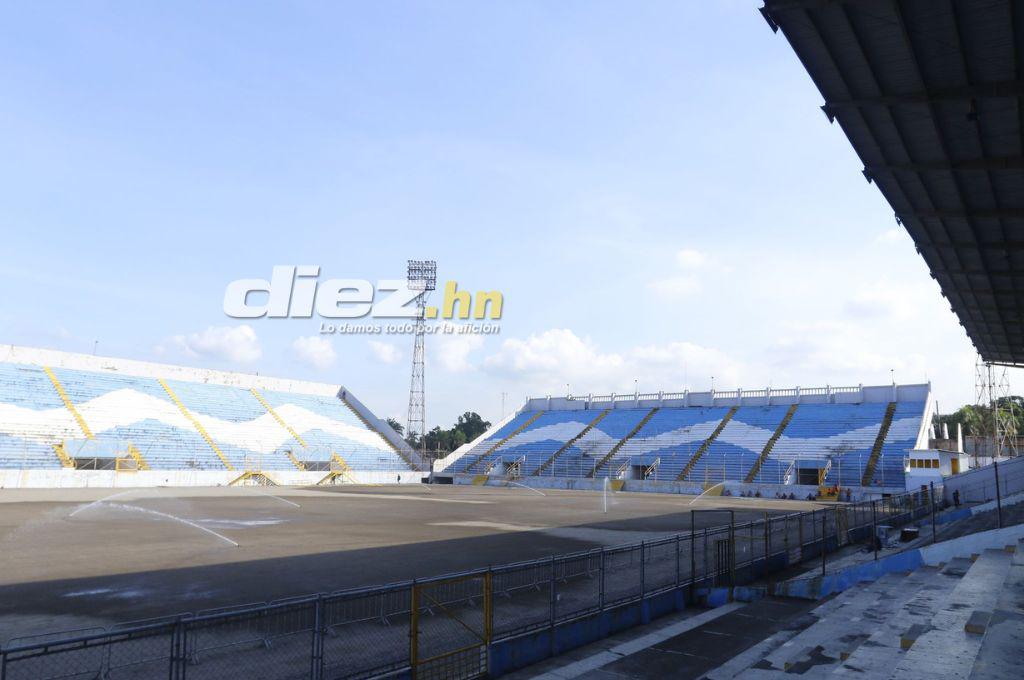 Así inició la instalación de la nueva grama híbrida del estadio Morazán en presencia de la presidenta Xiomara Castro