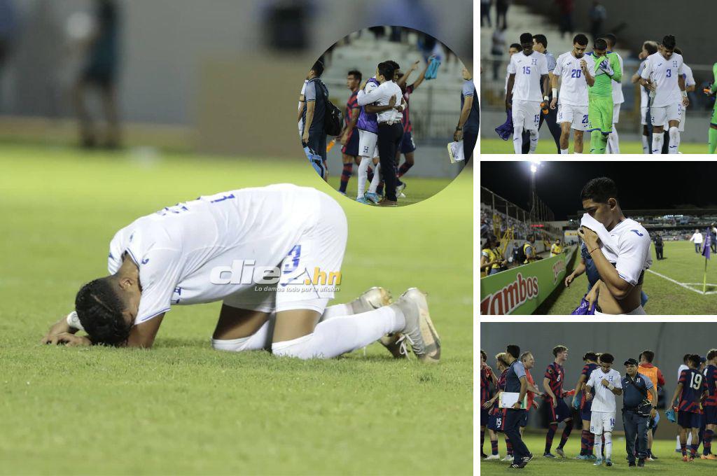 No se vio en TV: Las duras imágenes de los jugadores de Honduras, Luis Alvarado destrozado y el gesto de los estadounidenses