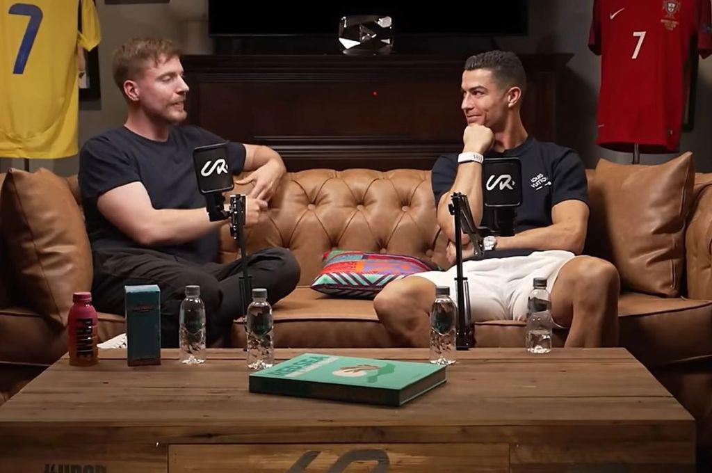 Cristiano Ronaldo ‘acaba’ con el debate en programa de Mr Beast: “¿Quién dice que Messi es mejor que yo?”