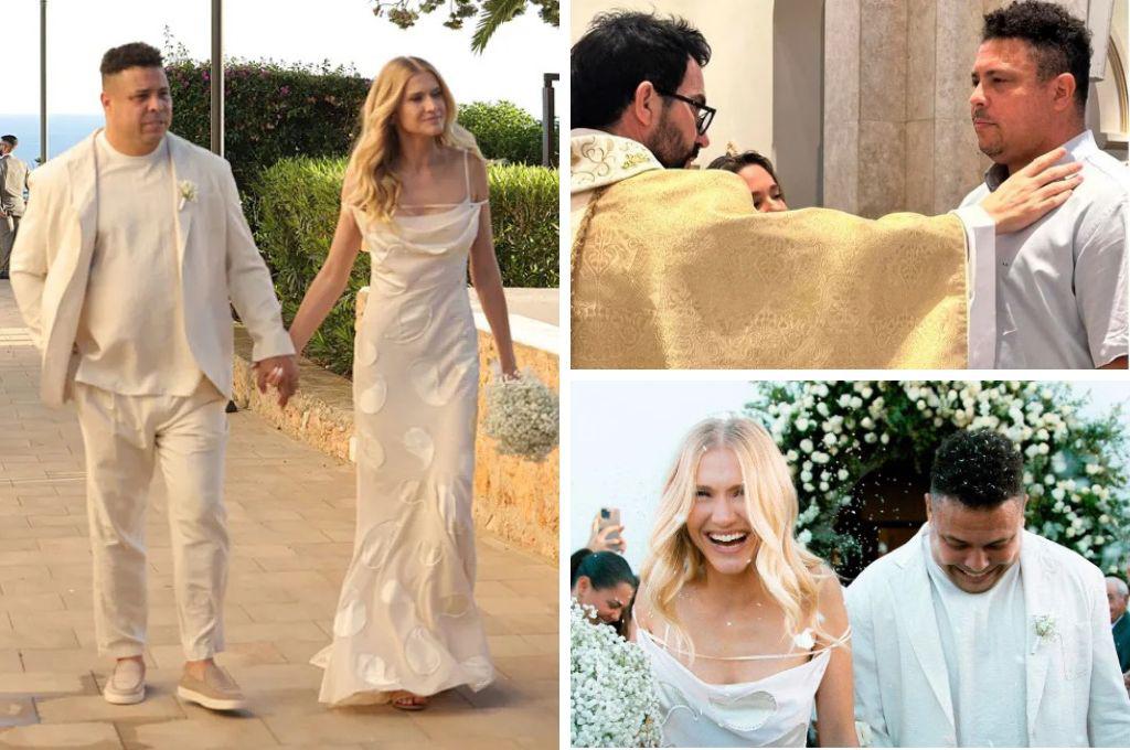 ¡Se casó por cuarta vez! Así fue la boda de Ronaldo con la sexy Celina Locks: el ex Real Madrid que fue invitado especial