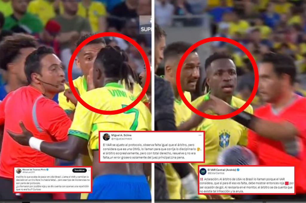 “Insólito uso del VAR y tenía que ser de Concacaf”: la dura reacción contra Said Martínez  por su error en el EEUU - Brasil