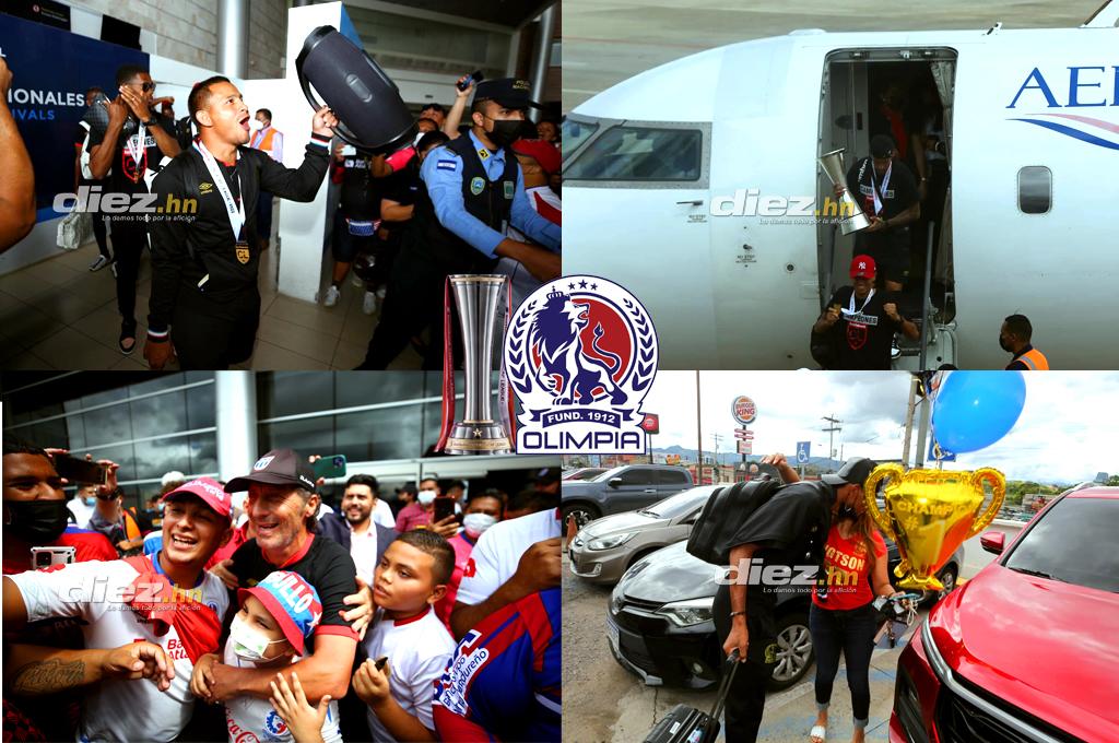 La llegada triunfal del campeón Olimpia a Honduras: La locura del ‘Patón’, el recibimiento a Bengtson y ¿quién bajó la copa?