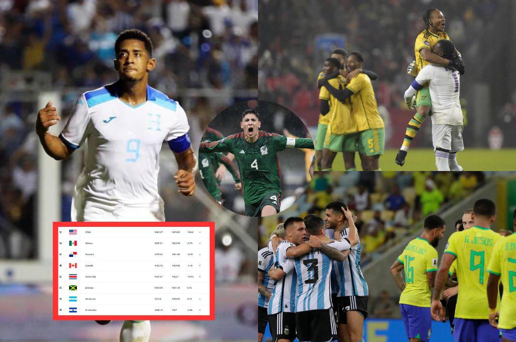 Ranking FIFA: Honduras escala dos puestos, México cae, Jamaica sorprende en Concacaf y Argentina se despega de Francia