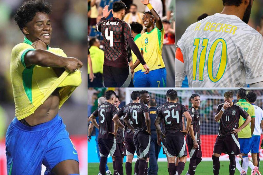 Endrick al ‘estilo’ Messi, inesperado gesto de Vinicius Junior y el problema que hubo en el México - Brasil