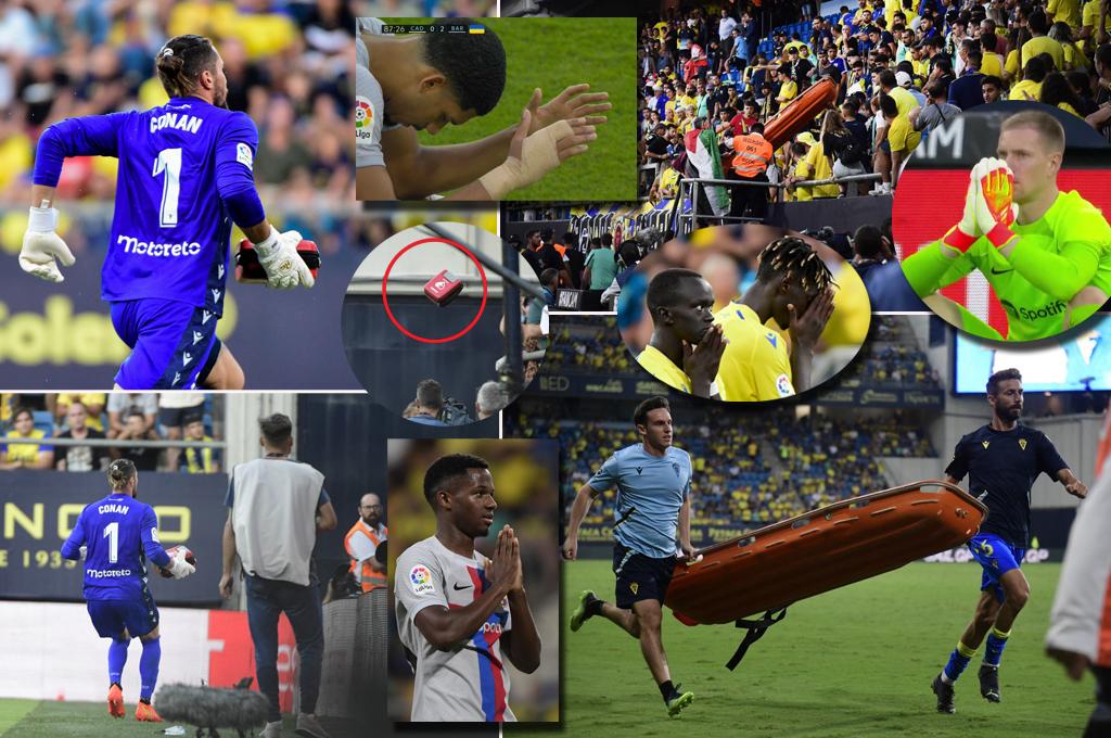 Ledesma corriendo con un desfibrilador para salvar al aficionado descompuesto y Araujo rezando: la pesadilla que se vivió en el Cádiz-Barcelona