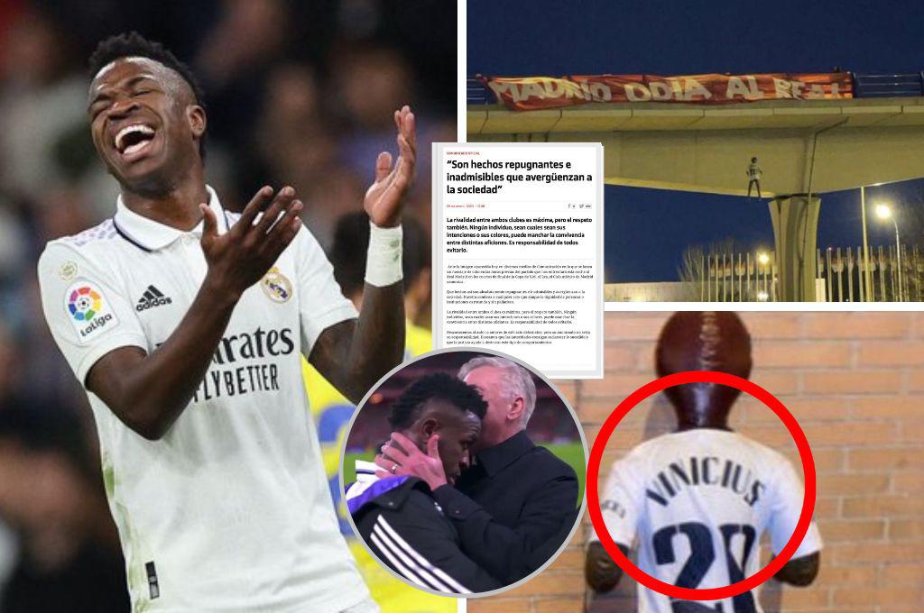 La intolerable amenaza contra Vinicius: Aparece un muñeco con su nombre y el Atlético lanza duro comunicado