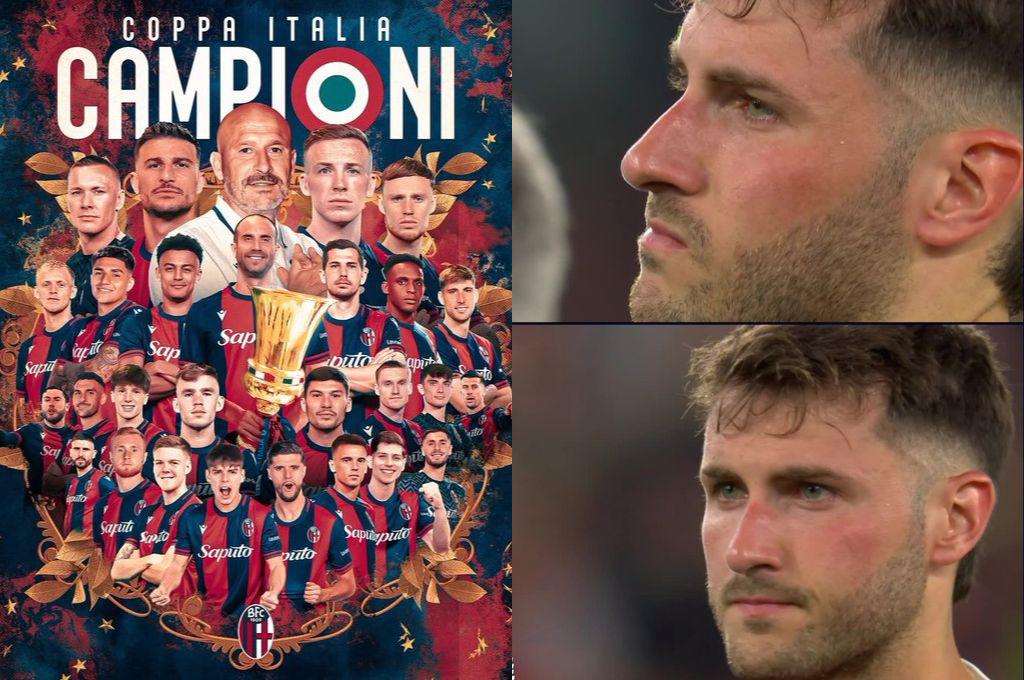 Santi Giménez recibe terrible topetazo en la Coppa Italia: AC Milan pierde la final; salió la campeón 51 años después